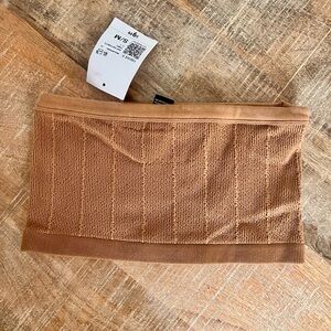 NWT Tan Knit Bandeau Top